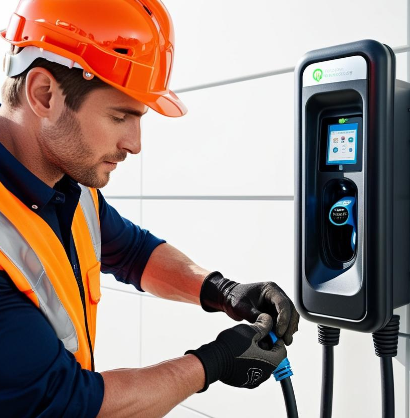 Installation d'une borne